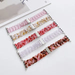 Bracelet de rechange en résine pour Apple Watch Series, 7 41mm / 6 & SE & 5 & 4 40mm / 3 & 2 & 1 38mm, 7 45mm / 6 & SE & 5 & 4 44mm / 3 & 2 & 1 42mm