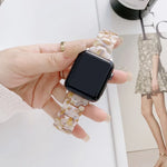 Bracelet de rechange en résine pour Apple Watch Series, 7 41mm / 6 & SE & 5 & 4 40mm / 3 & 2 & 1 38mm, 7 45mm / 6 & SE & 5 & 4 44mm / 3 & 2 & 1 42mm