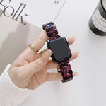 Bracelet de rechange en résine pour Apple Watch Series, 7 41mm / 6 & SE & 5 & 4 40mm / 3 & 2 & 1 38mm, 7 45mm / 6 & SE & 5 & 4 44mm / 3 & 2 & 1 42mm