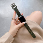 Bracelet de rechange en cuir rétro à boucle en forme de 8 pour Apple Watch Series, 7 41 mm / 6 & SE & 5 & 4 40 mm / 3 & 2 & 1 38 mm, 7 45 mm / 6 & SE & 5 & 4 44 mm / 3 & 2 & 1 42 mm
