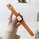 Bracelet de rechange en cuir rétro à boucle en forme de 8 pour Apple Watch Series, 7 41 mm / 6 & SE & 5 & 4 40 mm / 3 & 2 & 1 38 mm, 7 45 mm / 6 & SE & 5 & 4 44 mm / 3 & 2 & 1 42 mm