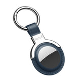 SULADA Étui de protection en cuir avec anneau de porte-clés interchangeable pour AirTag 2e génération / AirTag 1re génération