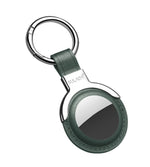 SULADA Étui de protection en cuir avec anneau de porte-clés interchangeable pour AirTag 2e génération / AirTag 1re génération