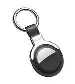 SULADA Étui de protection en cuir avec anneau de porte-clés interchangeable pour AirTag 2e génération / AirTag 1re génération