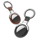 SULADA Étui de protection en cuir avec anneau de porte-clés interchangeable pour AirTag 2e génération / AirTag 1re génération