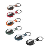 SULADA Étui de protection en cuir avec anneau de porte-clés interchangeable pour AirTag 2e génération / AirTag 1re génération