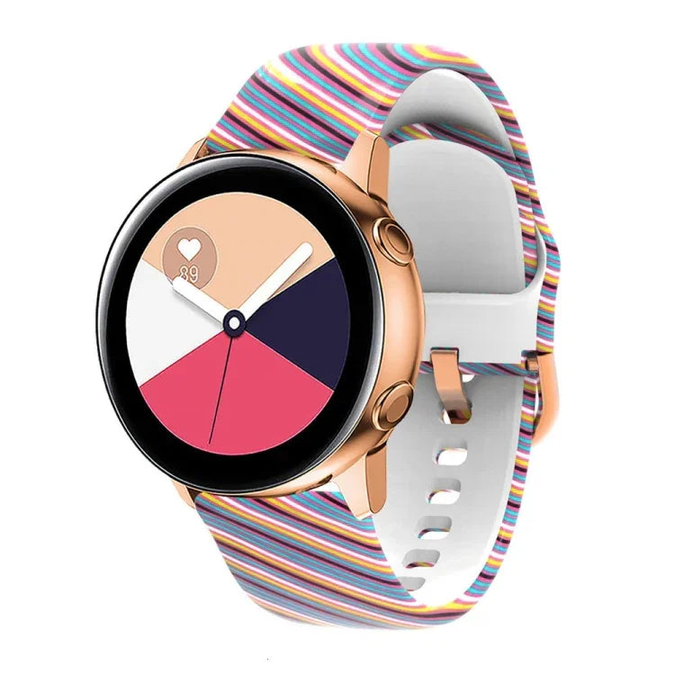 Bracelet de montre de remplacement en silicone imprimé, pour Samsung Galaxy Watch 42mm