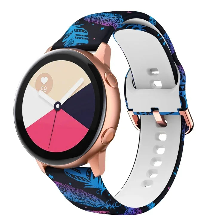 Bracelet de montre de remplacement en silicone imprimé, pour Samsung Galaxy Watch 46mm