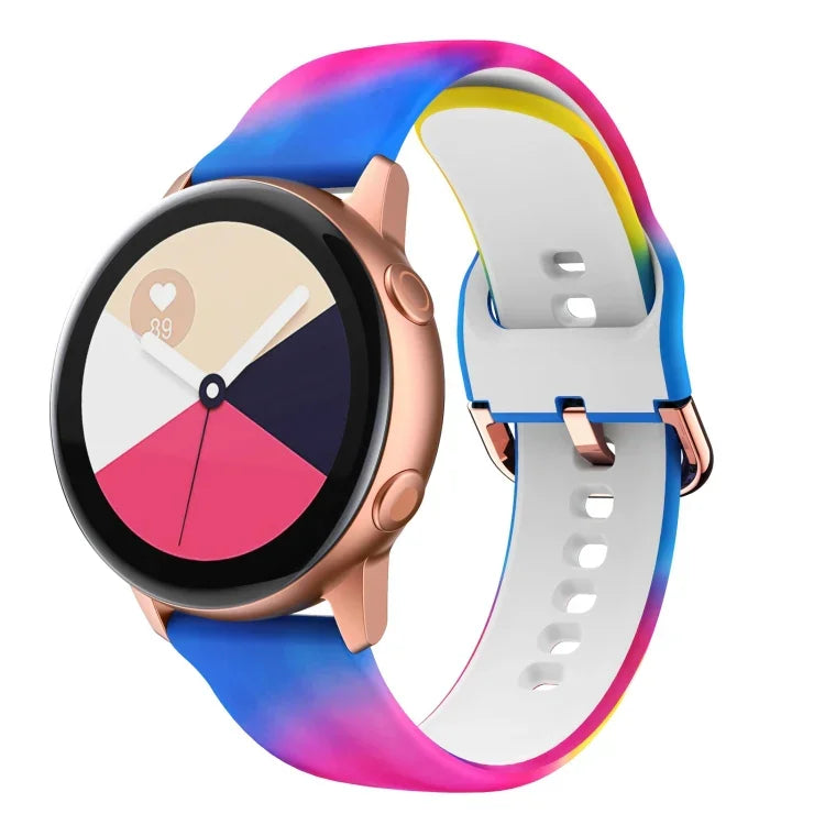 Bracelet de montre de remplacement en silicone imprimé, pour Samsung Galaxy Watch 46mm