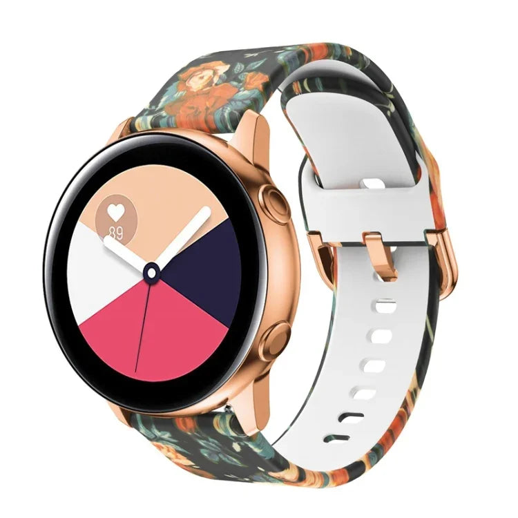 Bracelet de montre de remplacement en silicone imprimé, pour Samsung Galaxy Watch 46mm