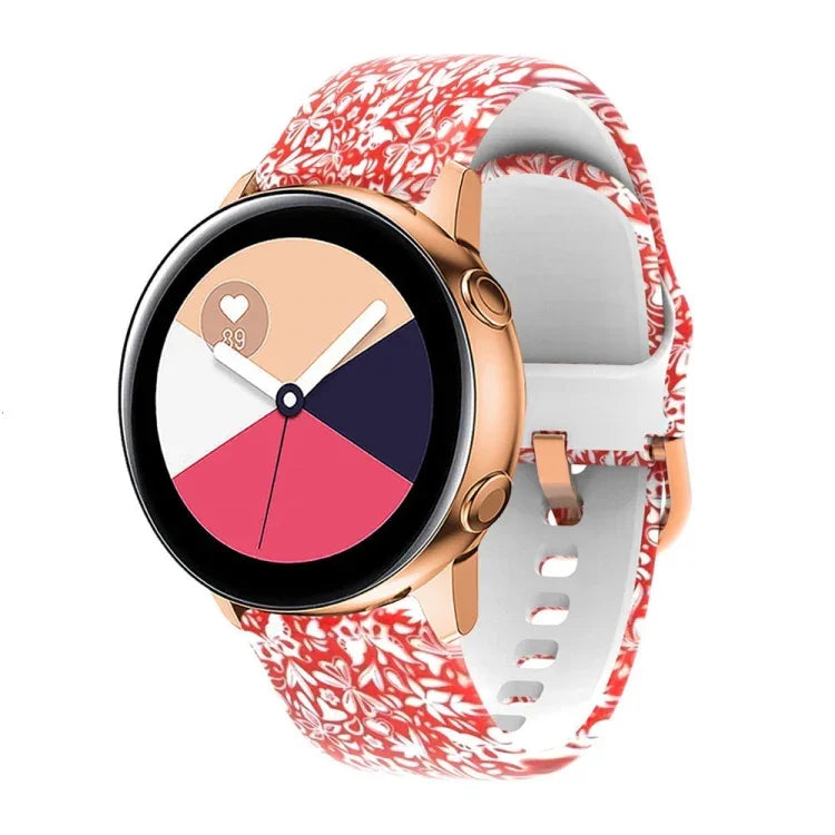 Bracelet de montre de remplacement en silicone imprimé, pour Samsung Galaxy Watch 46mm