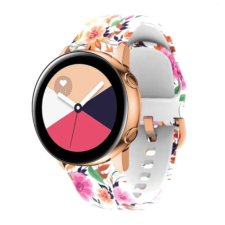 Bracelet de montre de remplacement en silicone imprimé, pour Samsung Galaxy Watch 46mm