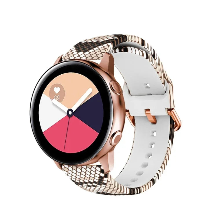 Bracelet de montre de remplacement en silicone imprimé, pour Samsung Galaxy Watch 46mm