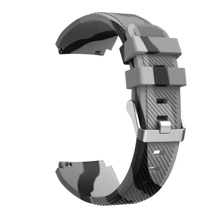 Bracelet de montre en silicone sergé camouflage pour Samsung Gear S3