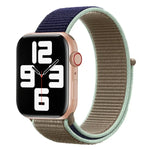 Bracelet de montre en nylon assorti, pour Apple Watch Series 7 41mm / 6 & SE & 5 & 4 40mm / 3 & 2 & 1 38mm, pour Apple Watch Series 8&7 41mm / SE 2&6&SE&5&4 40mm / 3&2&1 38mm, pour Apple Watch Series 7 45mm / 6 & SE & 5 & 4 44mm / 3 & 2 & 1 42mm