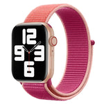 Bracelet de montre en nylon assorti, pour Apple Watch Series 7 41mm / 6 & SE & 5 & 4 40mm / 3 & 2 & 1 38mm, pour Apple Watch Series 8&7 41mm / SE 2&6&SE&5&4 40mm / 3&2&1 38mm, pour Apple Watch Series 7 45mm / 6 & SE & 5 & 4 44mm / 3 & 2 & 1 42mm