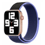 Bracelet de montre en nylon assorti, pour Apple Watch Series 7 41mm / 6 & SE & 5 & 4 40mm / 3 & 2 & 1 38mm, pour Apple Watch Series 8&7 41mm / SE 2&6&SE&5&4 40mm / 3&2&1 38mm, pour Apple Watch Series 7 45mm / 6 & SE & 5 & 4 44mm / 3 & 2 & 1 42mm