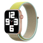 Bracelet de montre en nylon assorti, pour Apple Watch Series 7 41mm / 6 & SE & 5 & 4 40mm / 3 & 2 & 1 38mm, pour Apple Watch Series 8&7 41mm / SE 2&6&SE&5&4 40mm / 3&2&1 38mm, pour Apple Watch Series 7 45mm / 6 & SE & 5 & 4 44mm / 3 & 2 & 1 42mm