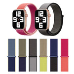 Bracelet de montre en nylon assorti, pour Apple Watch Series 7 41mm / 6 & SE & 5 & 4 40mm / 3 & 2 & 1 38mm, pour Apple Watch Series 8&7 41mm / SE 2&6&SE&5&4 40mm / 3&2&1 38mm, pour Apple Watch Series 7 45mm / 6 & SE & 5 & 4 44mm / 3 & 2 & 1 42mm
