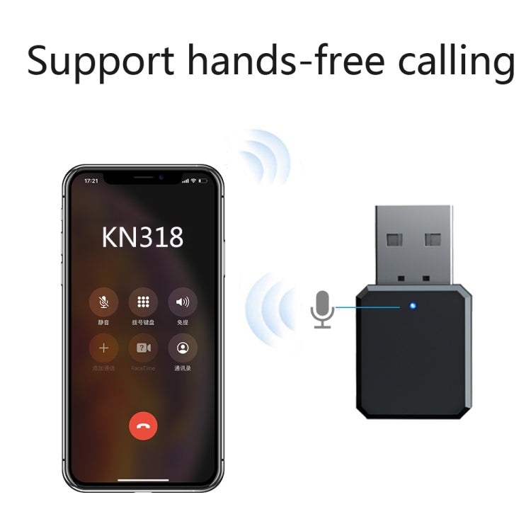 Adaptateur USB Bluetooth 5.1 récepteur audio KN318, KN318