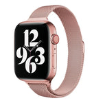 Milan Loopback Small Waist Replacement Watchband For Apple Watch Series, 7 41mm / 6 & SE & 5 & 4 40mm / 3 & 2 & 1 38mm, 7 45mm / 6 & SE & 5 & 4 44mm / 3 & 2 & 1 42mm