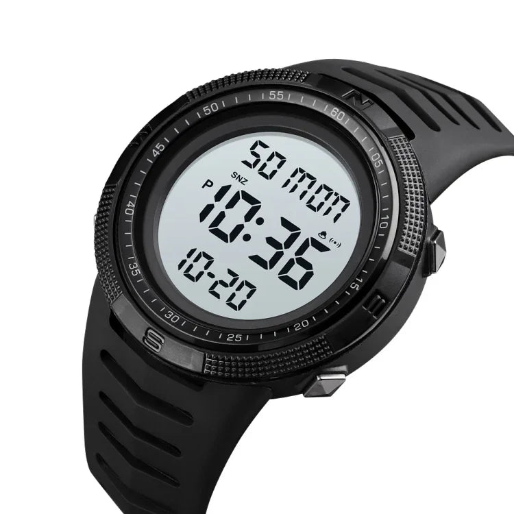 SKMEI 1632 Montre Électronique Lumineuse Affichage Double Heure, Support Réveil