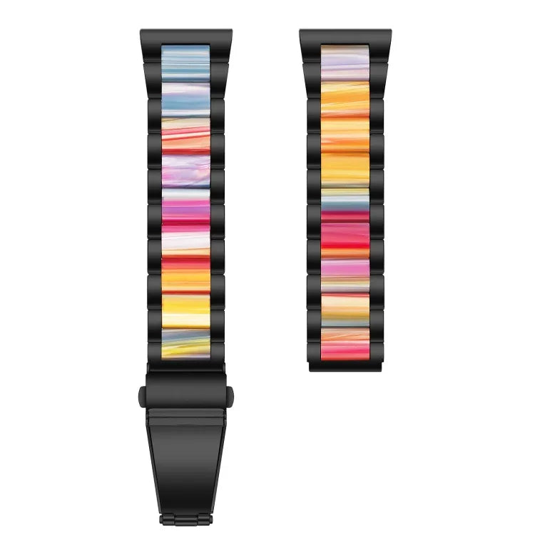 Bracelet de remplacement en acier trois billes + résine, pour montre intelligente Samsung 20 mm, pour montre intelligente Samsung 22 mm