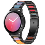 Bracelet de remplacement en acier trois billes + résine, pour montre intelligente Samsung 20 mm, pour montre intelligente Samsung 22 mm