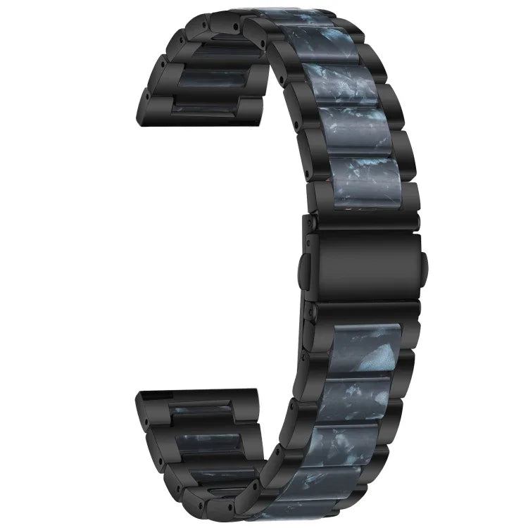 Bracelet de remplacement en acier trois billes + résine, pour montre intelligente Samsung 20 mm, pour montre intelligente Samsung 22 mm