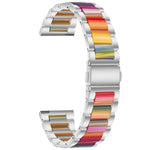 Bracelet de remplacement en acier trois billes + résine, pour montre intelligente Samsung 20 mm, pour montre intelligente Samsung 22 mm