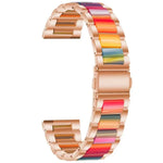 Bracelet de remplacement en acier trois billes + résine, pour montre intelligente Samsung 20 mm, pour montre intelligente Samsung 22 mm