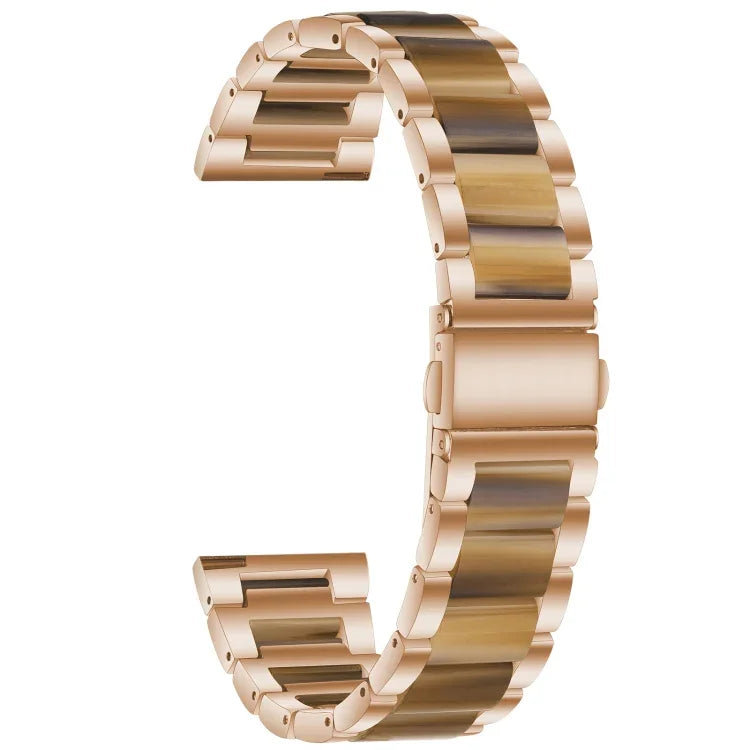 Bracelet de remplacement en acier trois billes + résine, pour montre intelligente Samsung 20 mm, pour montre intelligente Samsung 22 mm