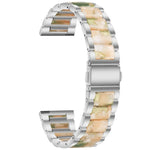 Bracelet de remplacement en acier trois billes + résine, pour montre intelligente Samsung 20 mm, pour montre intelligente Samsung 22 mm