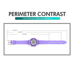 Montre électronique SKMEI 1721 à affichage numérique LED lumineux avec cadran rond triple et bracelet en silicone