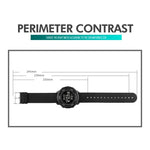 Montre électronique SKMEI 1736 à affichage numérique LED lumineux avec cadran rond triple et fonction chronomètre