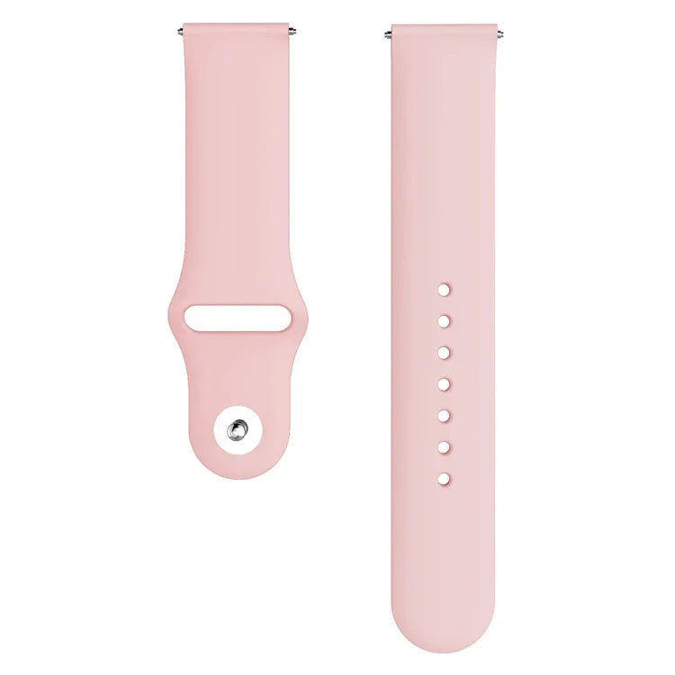 Pour Bracelet de Montre Connectée Samsung Galaxy Watch Active 2 en Silicone Couleur Unie, Taille L, S