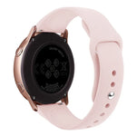 Pour Bracelet de Montre Connectée Samsung Galaxy Watch Active 2 en Silicone Couleur Unie, Taille L, S