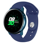 Pour Bracelet de Montre Connectée Samsung Galaxy Watch Active 2 en Silicone Couleur Unie, Taille L, S