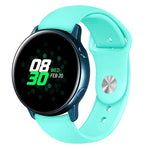 Pour Bracelet de Montre Connectée Samsung Galaxy Watch Active 2 en Silicone Couleur Unie, Taille L, S