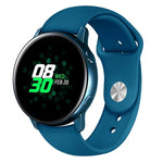Pour Bracelet de Montre Connectée Samsung Galaxy Watch Active 2 en Silicone Couleur Unie, Taille L, S