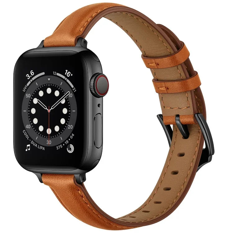 Bracelet de rechange en cuir de style professionnel pour Apple Watch Series, 7 41 mm / 6 & SE & 5 & 4 40 mm / 3 & 2 & 1 38 mm, 7 45 mm / 6 & SE & 5 & 4 44 mm / 3 & 2 & 1 42 mm