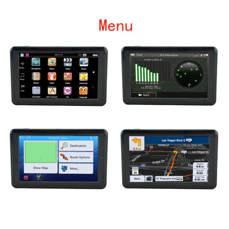 Q5 Voiture 5 pouces HD TFT Écran tactile GPS Navigateur Support Carte TF / MP3 / Transmetteur FM, Carte Europe, Carte Australie, Carte Amérique du Nord, Carte Asie du Sud-Est, Carte Moyen-Orient, Carte Amérique du Sud, Carte Afrique