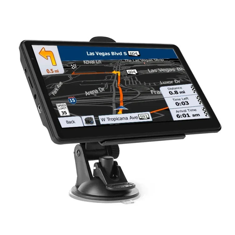 Navigateur GPS de voiture 7 pouces 8 Go+256 Mo Écran capacitif haute configuration, carte Europe, carte Australie, carte Asie du Sud-Est, carte Amérique du Nord, carte Moyen-Orient, carte Amérique du Sud, carte Afrique