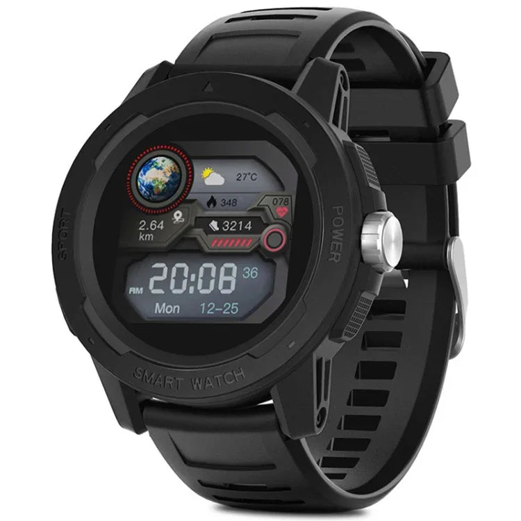 Montre intelligente Bluetooth NORTH EDGE Mars 2 1,4 pouce écran tactile complet pour sport en extérieur, support fréquence cardiaque / sommeil / pression artérielle / oxygène sanguin & contrôle à distance caméra & 7 modes sportifs