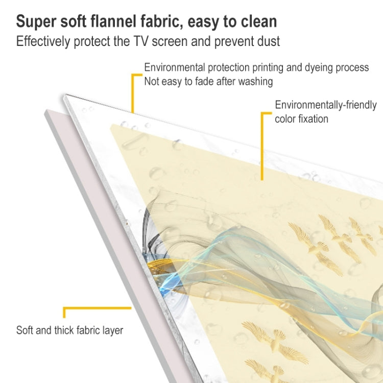 Housse de protection anti-poussière en tissu pour téléviseur, 30-32 pouces, 47-48 pouces, 52 pouces, 55 pouces