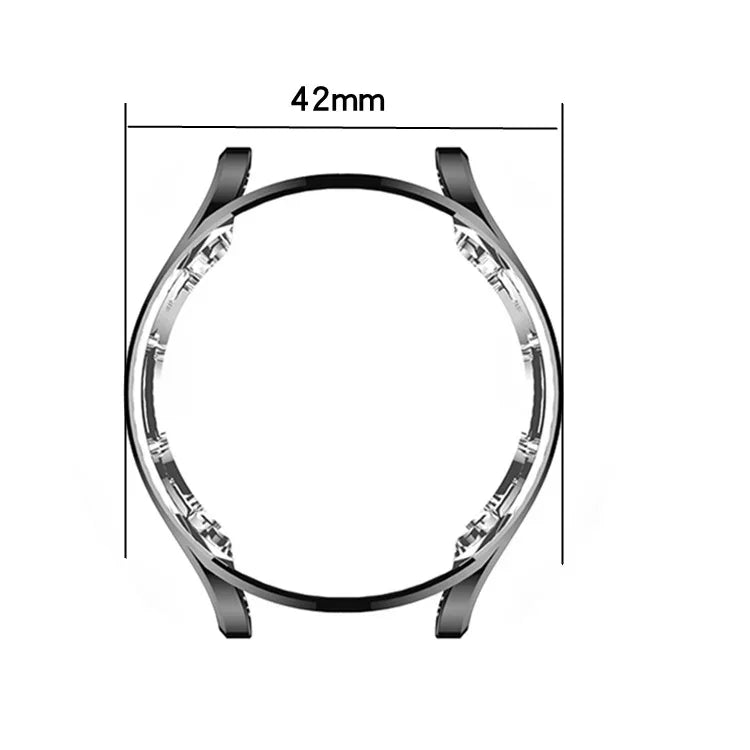 Coque de protection TPU creuse plaquée, pour Samsung Galaxy Watch4 Classic 42mm, pour Samsung Galaxy Watch4 Classic 46mm