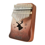 Piano à pouces en bois d'acacia à 17 tons, kalimba, instruments de musique