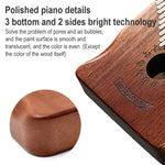 Piano à pouces en bois d'acacia à 17 tons, kalimba, instruments de musique