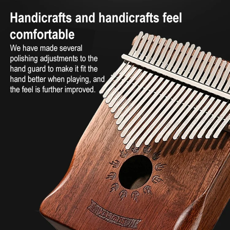 Piano à pouces en bois d'acacia à 17 tons, kalimba, instruments de musique