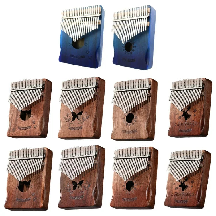 Piano à pouces en bois d'acacia à 21 tons, kalimba, instruments de musique